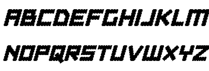 Obsidian Blade Italic Font LOWERCASE