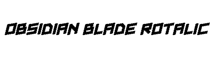 Obsidian Blade Rotalic  baixar fontes gratis