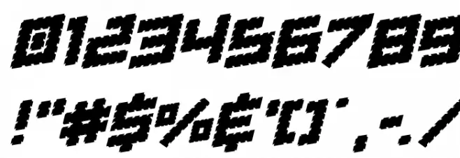 Obsidian Blade Rotalic Font OTHER CHARS