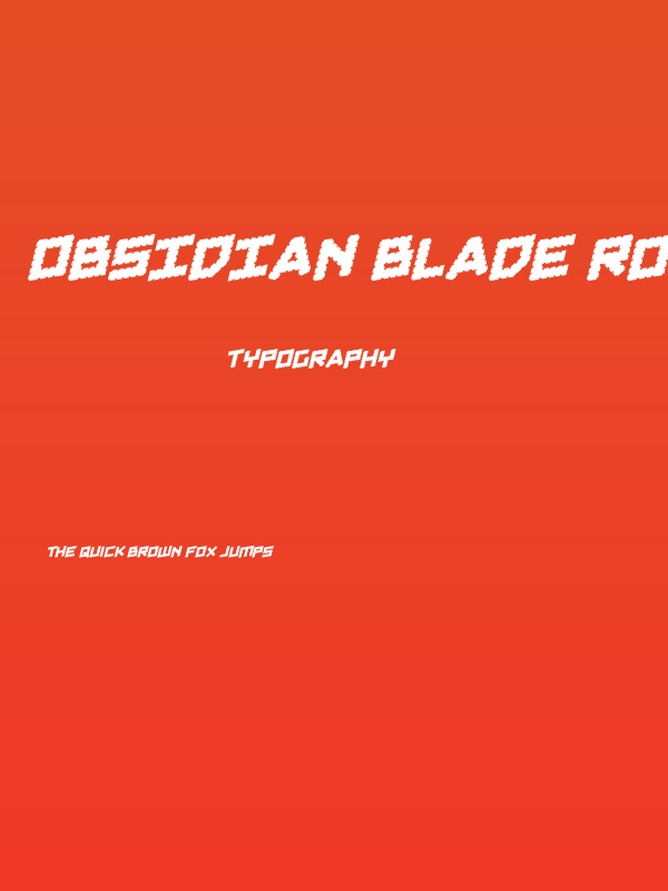 Obsidian Blade Rotalic Poster