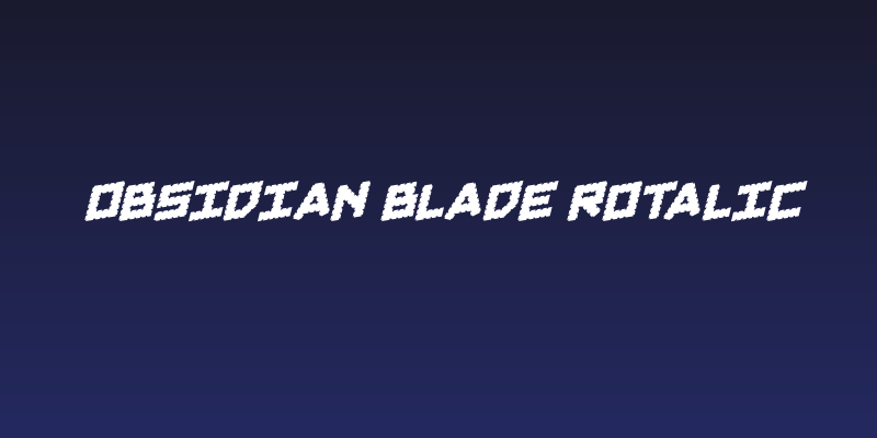 Obsidian Blade Rotalic Social Header