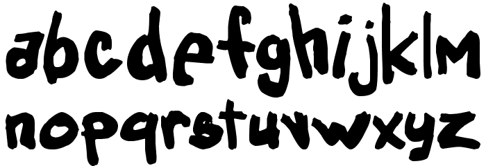 Obssessed Font LOWERCASE