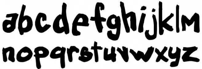 Obssessed Schriftart Kleinbuchstaben