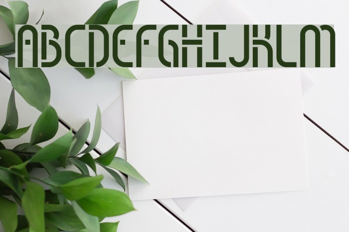 Obstacle BRK Font examples