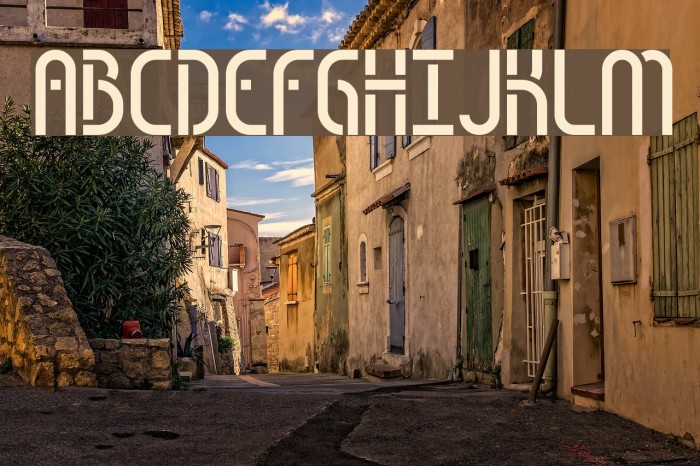 Obstacle BRK Font examples