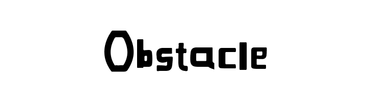 Obstacle  नि: शुल्क फ़ॉन्ट्स डाउनलोड
