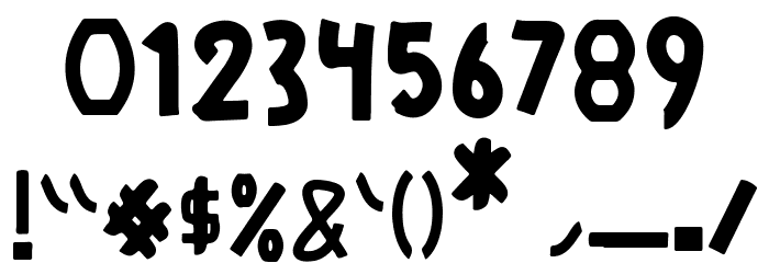 Obstacle Font OTHER CHARS