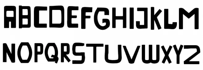 Obstacle Шрифта ВЕРХНИЙ
