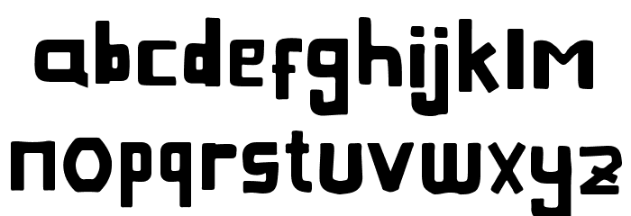Obstacle Font LOWERCASE