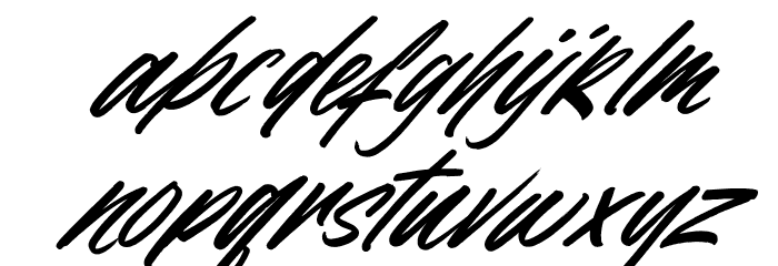 Obsurd Italic Font LOWERCASE
