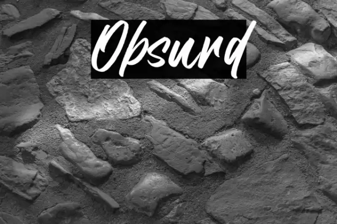 Obsurd Font examples