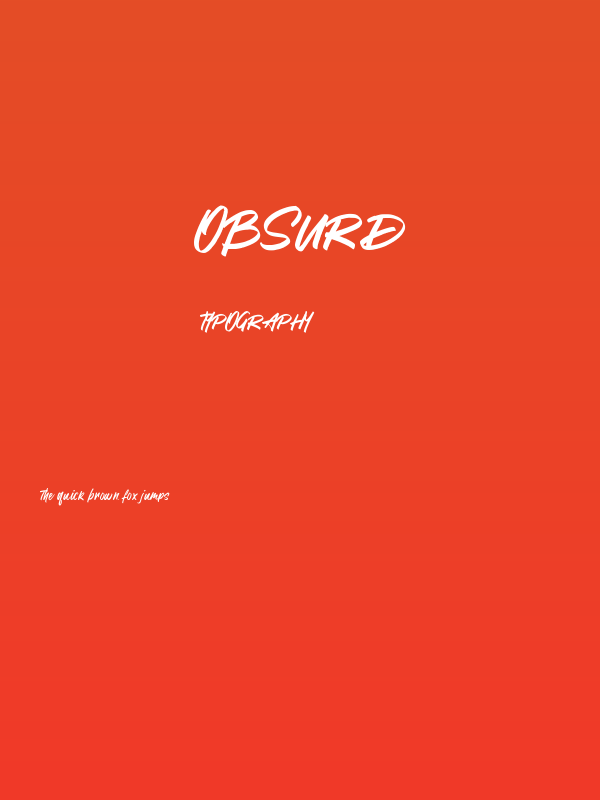 Obsurd Poster