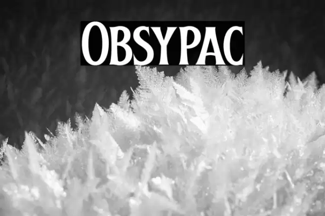 Obsypac Font examples