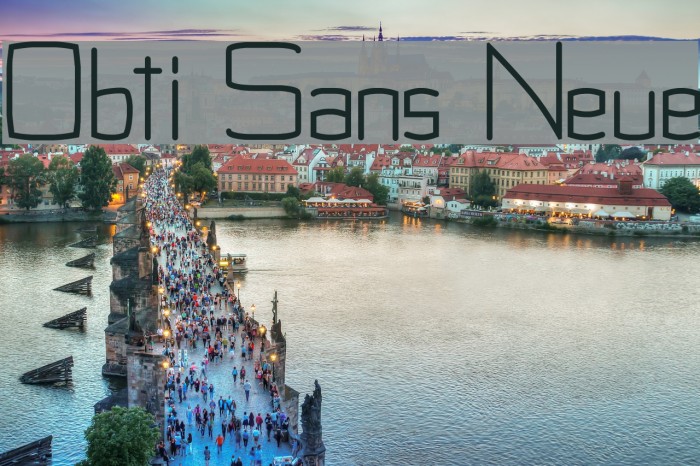 Obti Sans Neue Font examples