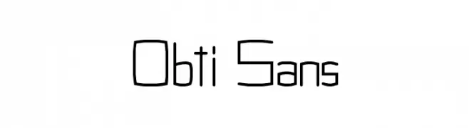 Obti Sans  Frei Schriftart Herunterladen