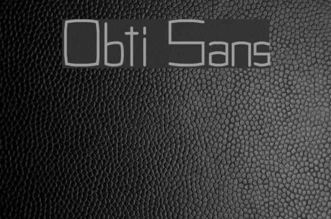 Obti Sans Example 1