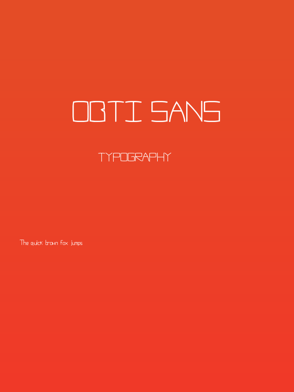 Obti Sans Poster