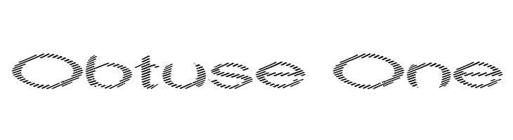 Obtuse One Font