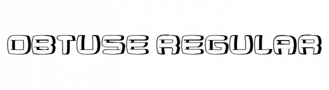 Obtuse Regular  フリーフォントのダウンロード