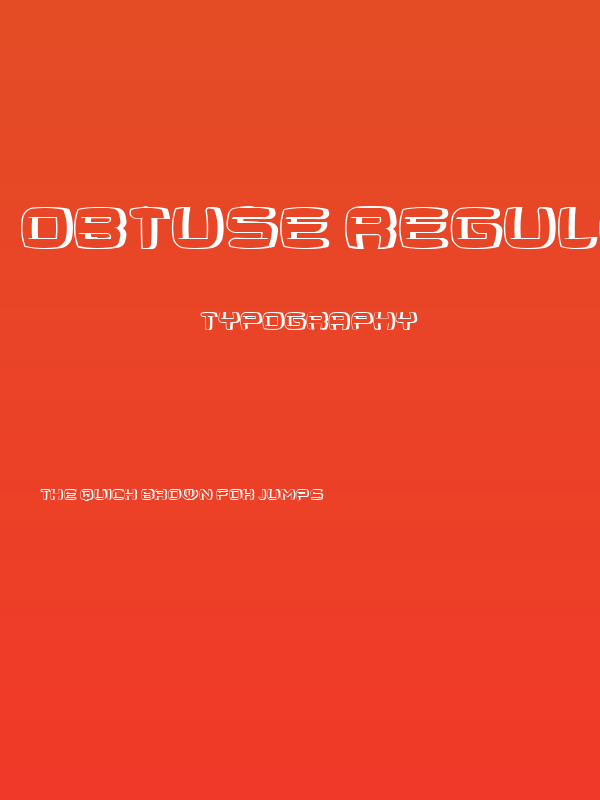 Obtuse Regular Poster