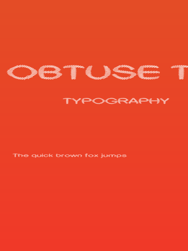 Obtuse two Poster
