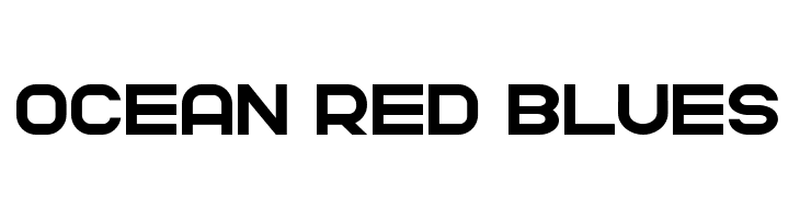 OCEAN RED BLUES  baixar fontes gratis
