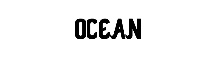 OCEAN  font caratteri gratis