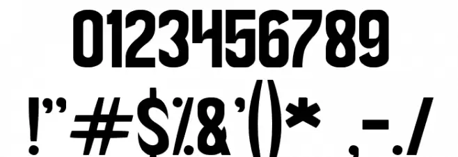 OCEAN Font OTHER CHARS