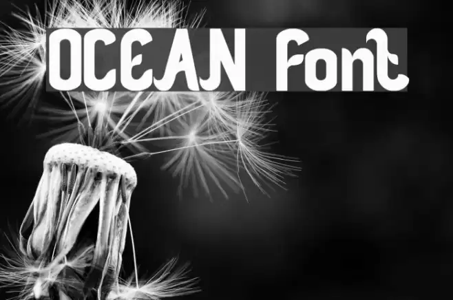 OCEAN Font examples