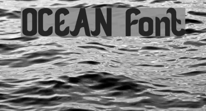 OCEAN Font examples