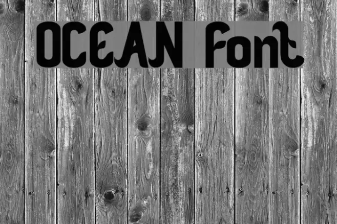 OCEAN Font examples