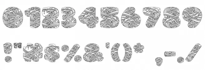 OCEANWAVE-Regular フォント その他の文字