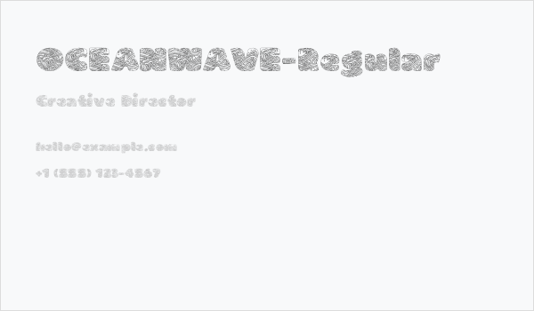 OCEANWAVE-Regular Business Card