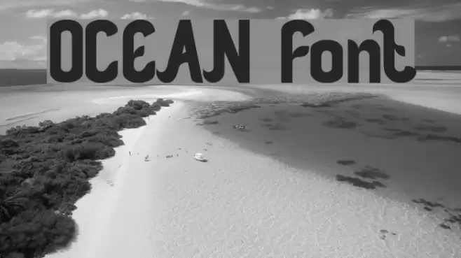 OCEAN Font examples