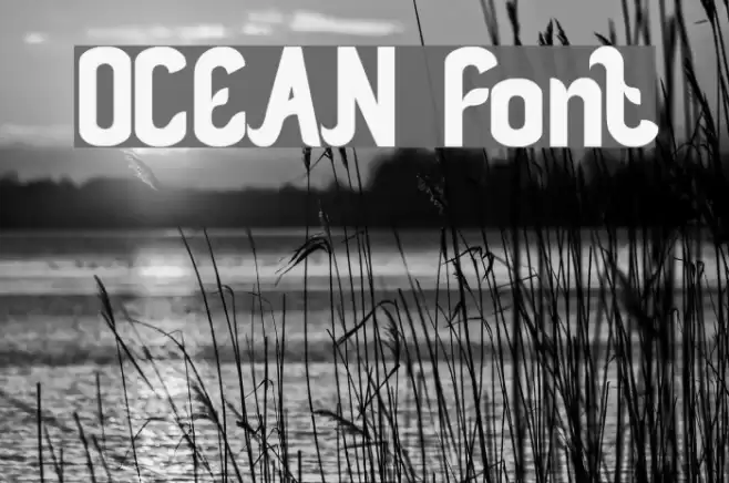 OCEAN Font examples