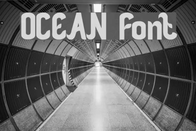 OCEAN Font examples