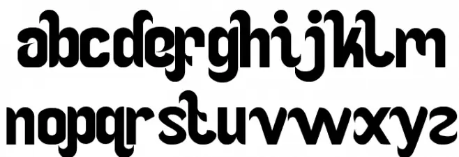 OCEAN Font LOWERCASE