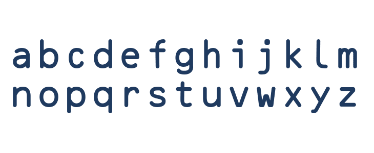 OCR B Memdeklaro Lowercase