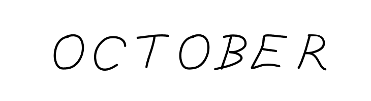 OCTOBER  font caratteri gratis
