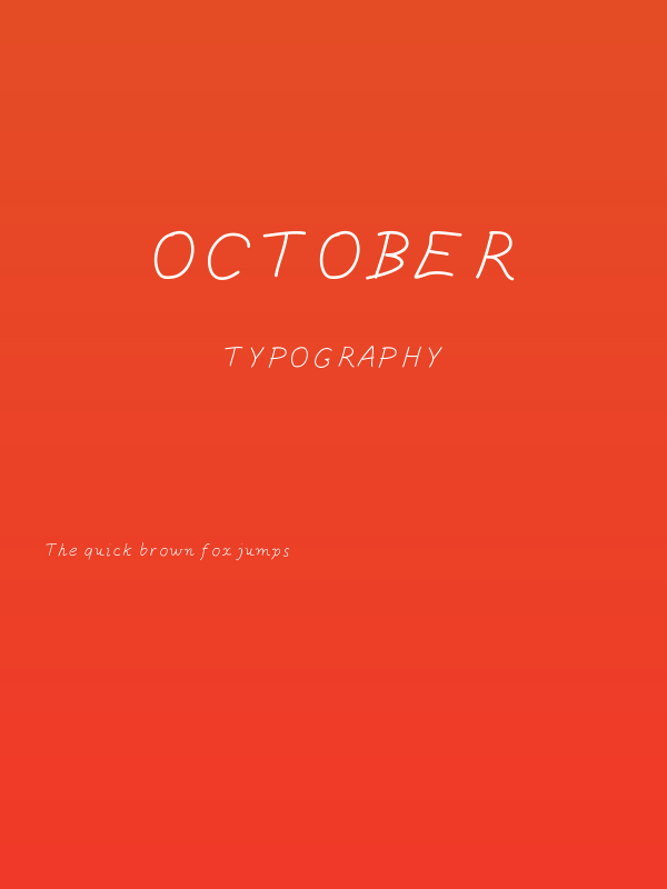 OCTOBER Poster