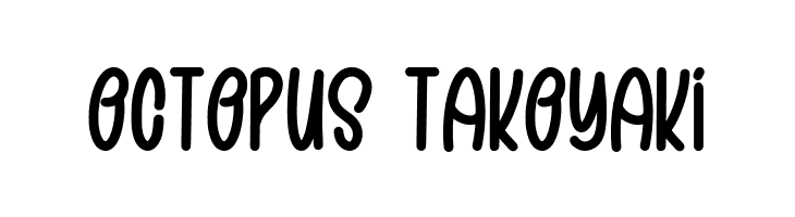 OCTOPUS TAKOYAKI  Free Fonts Download