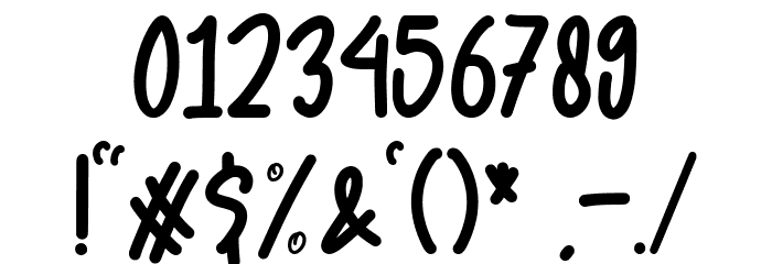 OCTOPUS TAKOYAKI Font OTHER CHARS