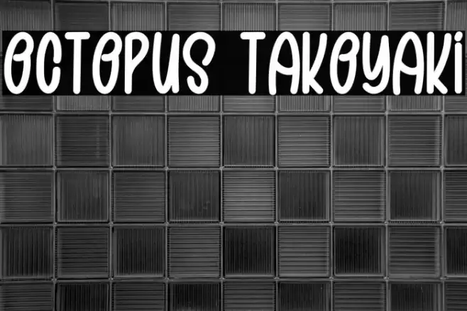OCTOPUS TAKOYAKI Шрифта examples