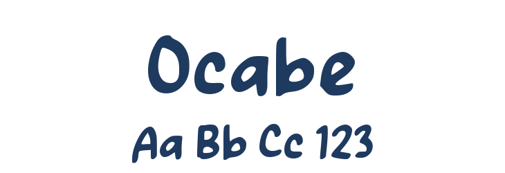 Ocabe Font Preview