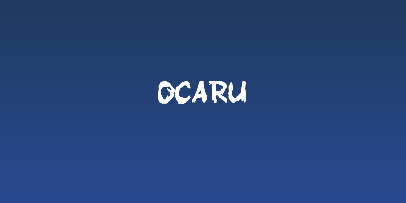 Ocaru Social Header