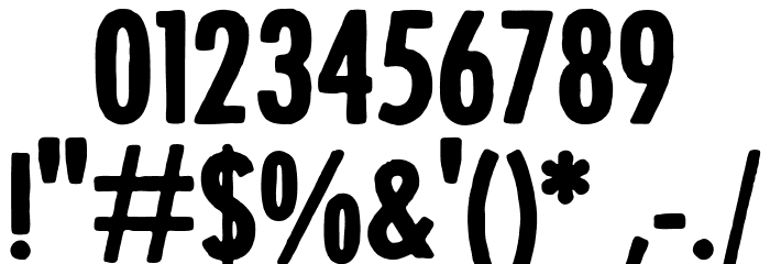 Occams Eraser Font OTHER CHARS