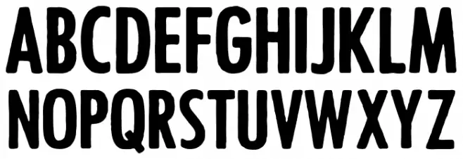 Occams Eraser Schriftart Groß