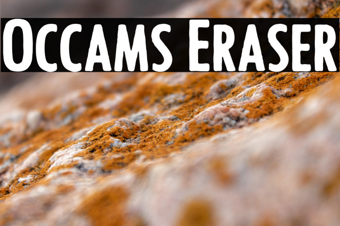 Occams Eraser Example 2