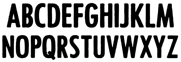 Occams Eraser Font LOWERCASE