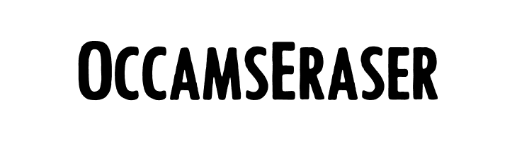 OccamsEraser  नि: शुल्क फ़ॉन्ट्स डाउनलोड
